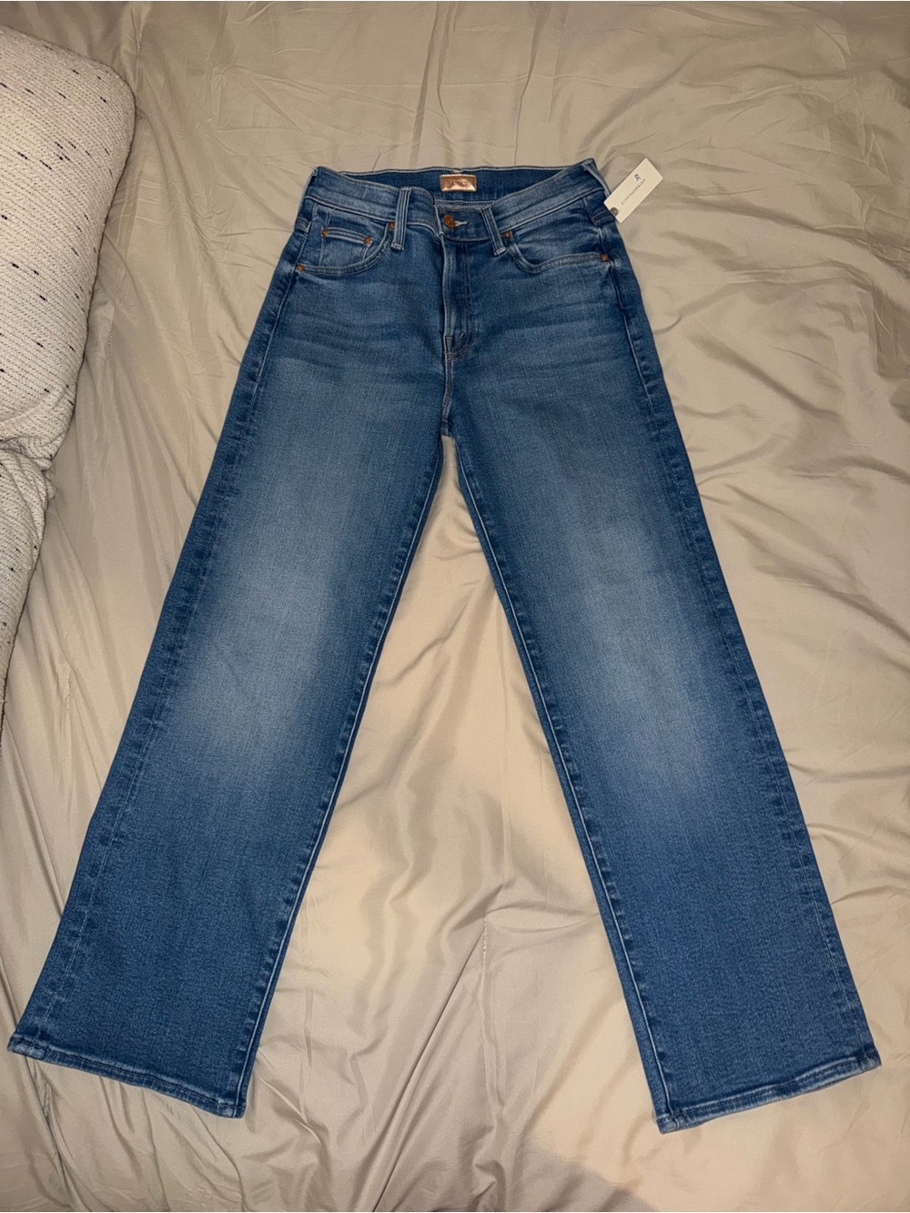 Mother Mid-Rise Rambler Zip Ankle in Piece by Piece NWT 25” - Picture 4 of 8